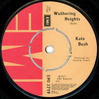 Kate Bush - Wuthering Heights 7 inch label