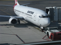 Qantas Plane at Adelaide